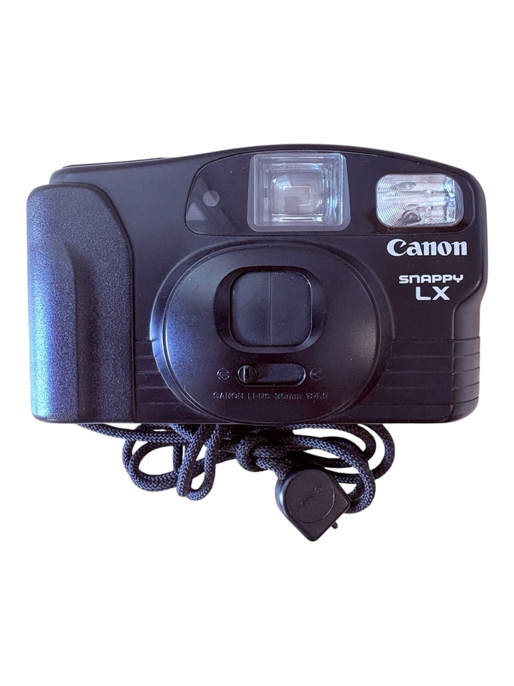 VTG Canon Snappy LX 35mm Film Camera Point & Shoot w/ Flash,Tested Works Clean